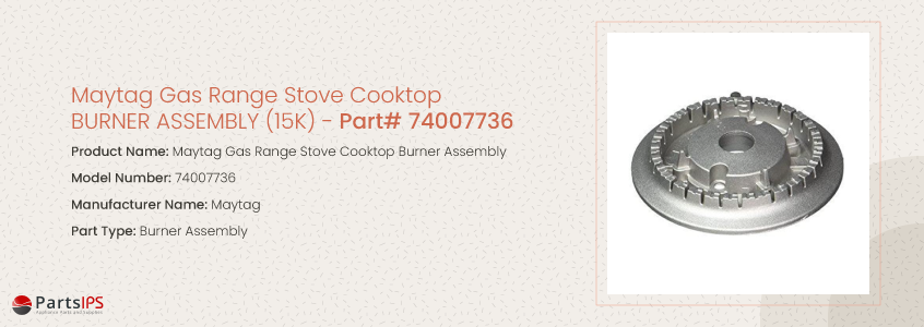 maytag stove cooktop burner assembly