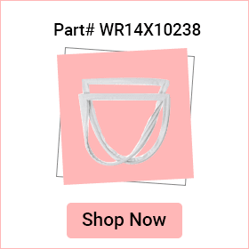 refrigerator french door gasket seal with flap wr14x10238