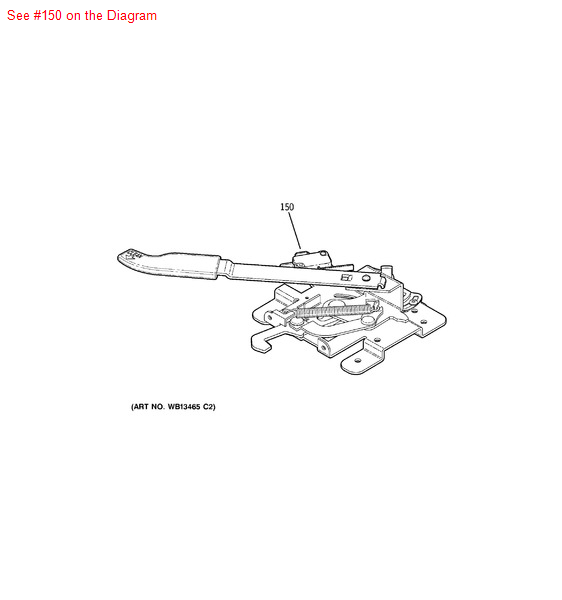 GE LATCH AND HANDLE ASM - Part# WB14T10039 | Appliance Parts