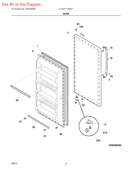 Frigidaire GASKET-DOOR - Part# 216522359 | Appliance Parts - PartsIPS