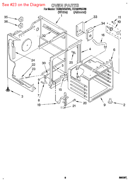 Whirlpool ANCHOR-SPG - Part# 308125- Appliance Parts - PartsIPS